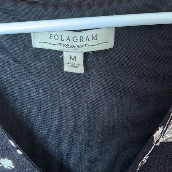 Neutral Floral Polagram Dress - Picture 3 of 5